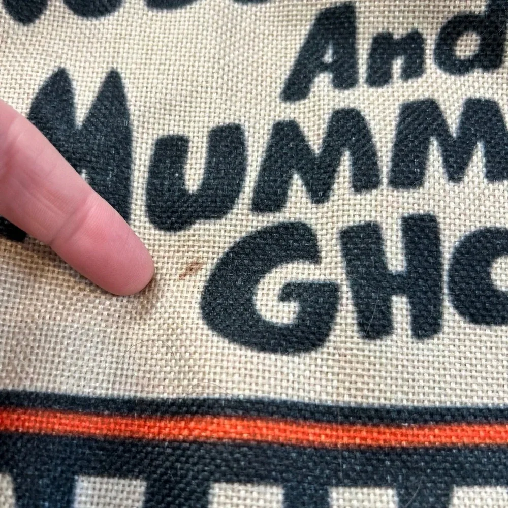 Halloween Show Pillow Covers‎ Orange Black Witch Mummy Ghost Spooky Set