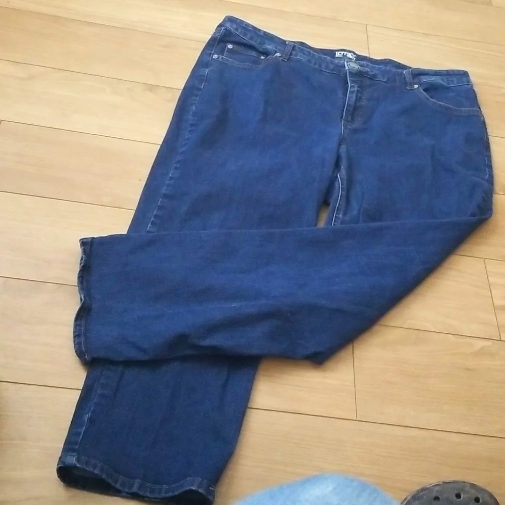 Terra & Sky Straight Leg Stretch Jeans 20W