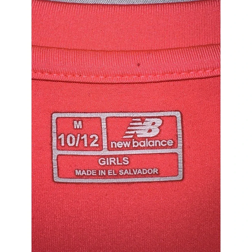 New Balance Girls‎ Size M 10/12 Long Sleeve Long Sleeve Pullover Pink Shirt