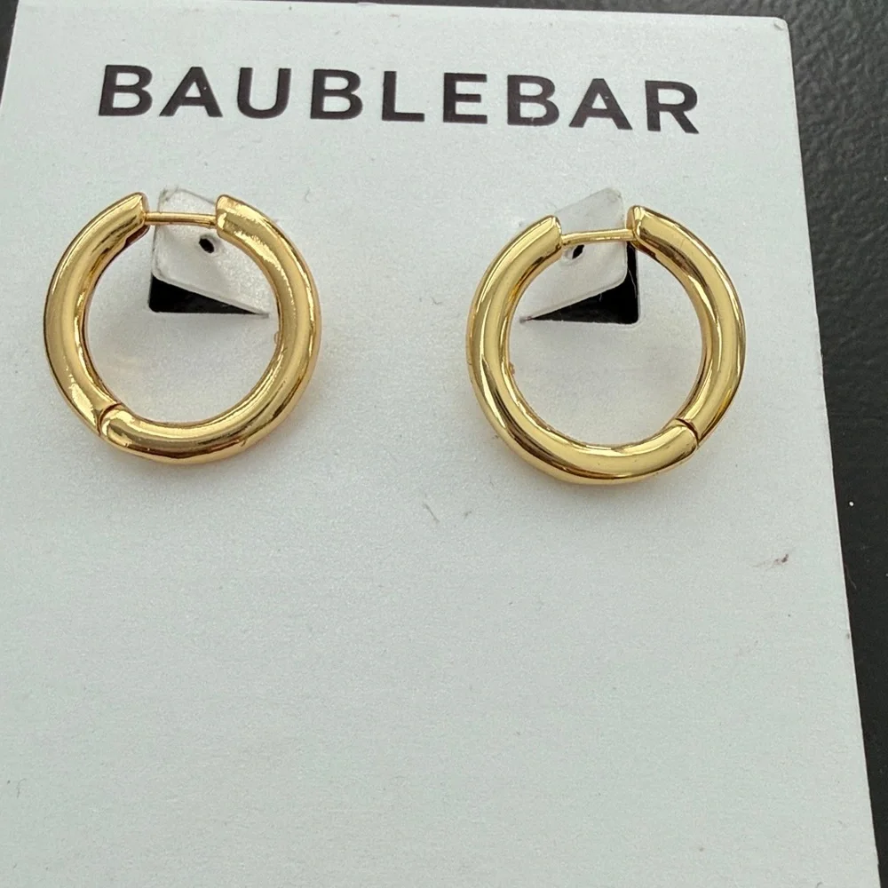 BaubleBar NEW Gold Hoop Earrings