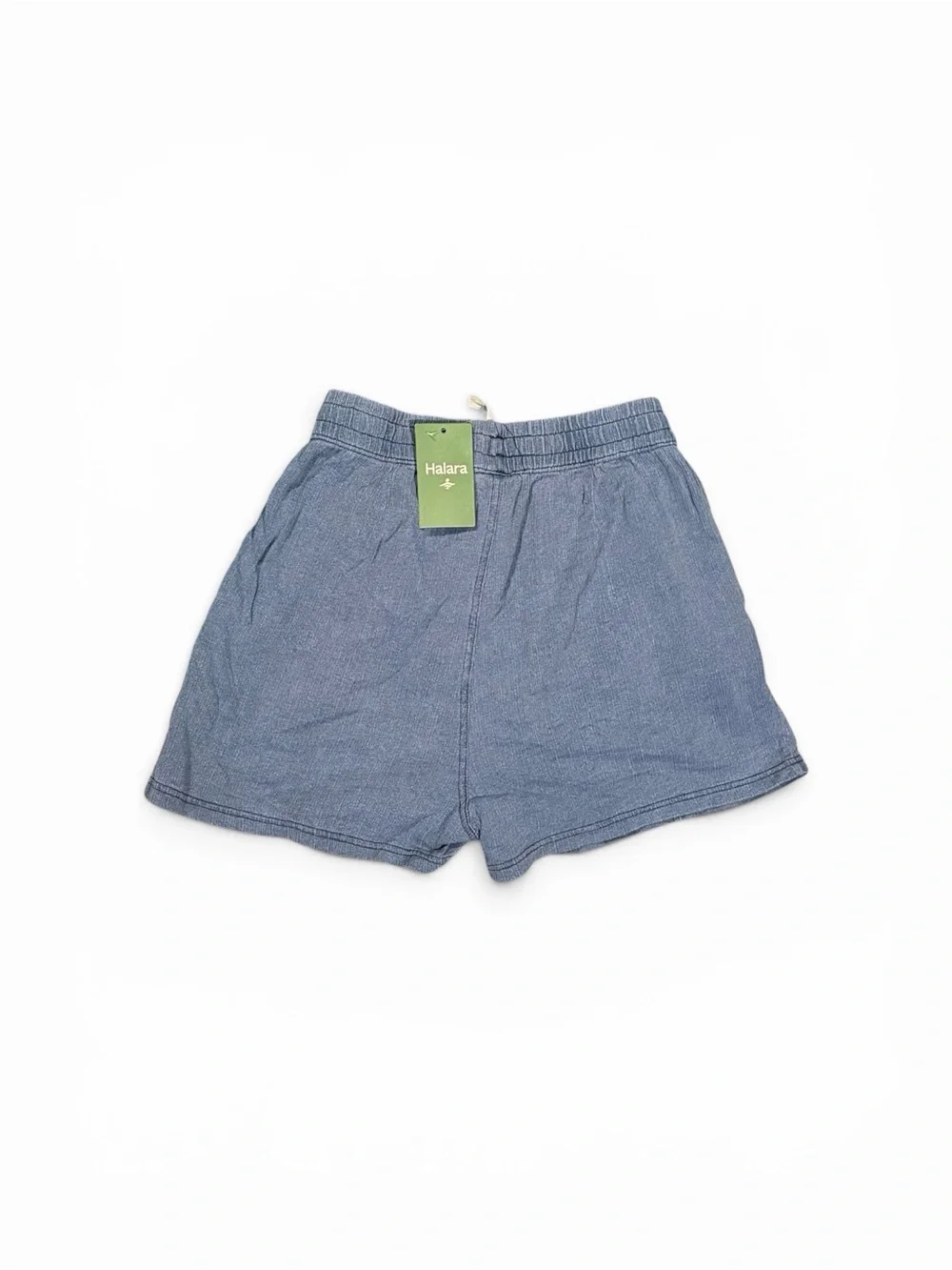 HALARA Women’s 100% Cotton Style Elastic Waist Shorts - Blue