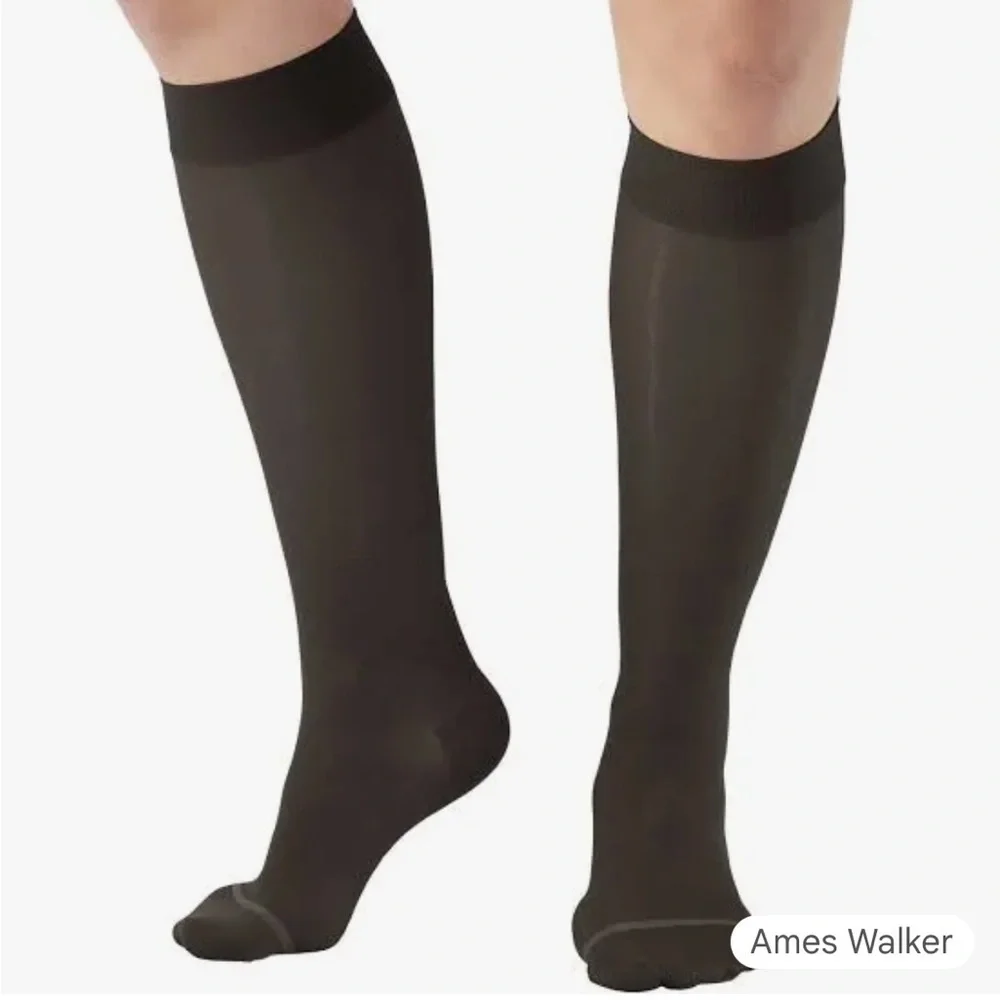 Ames Walker P200 size large black Compression Socks 20-30 mmHg