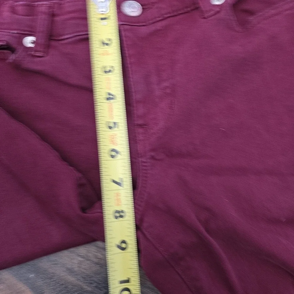 GAP Legging Womens Size 6/28R Straight Stretch‎ Denim Ruby Wine