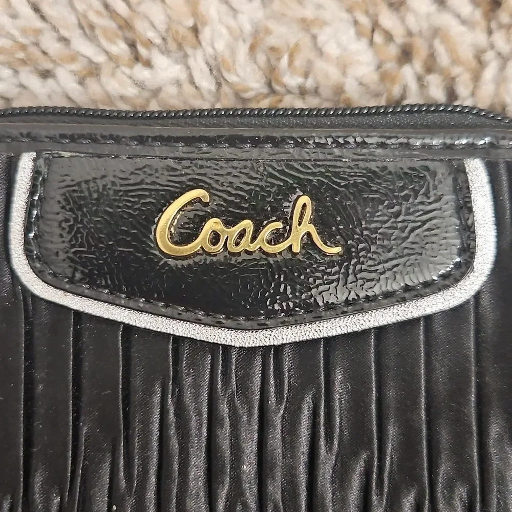 Coach black pleated