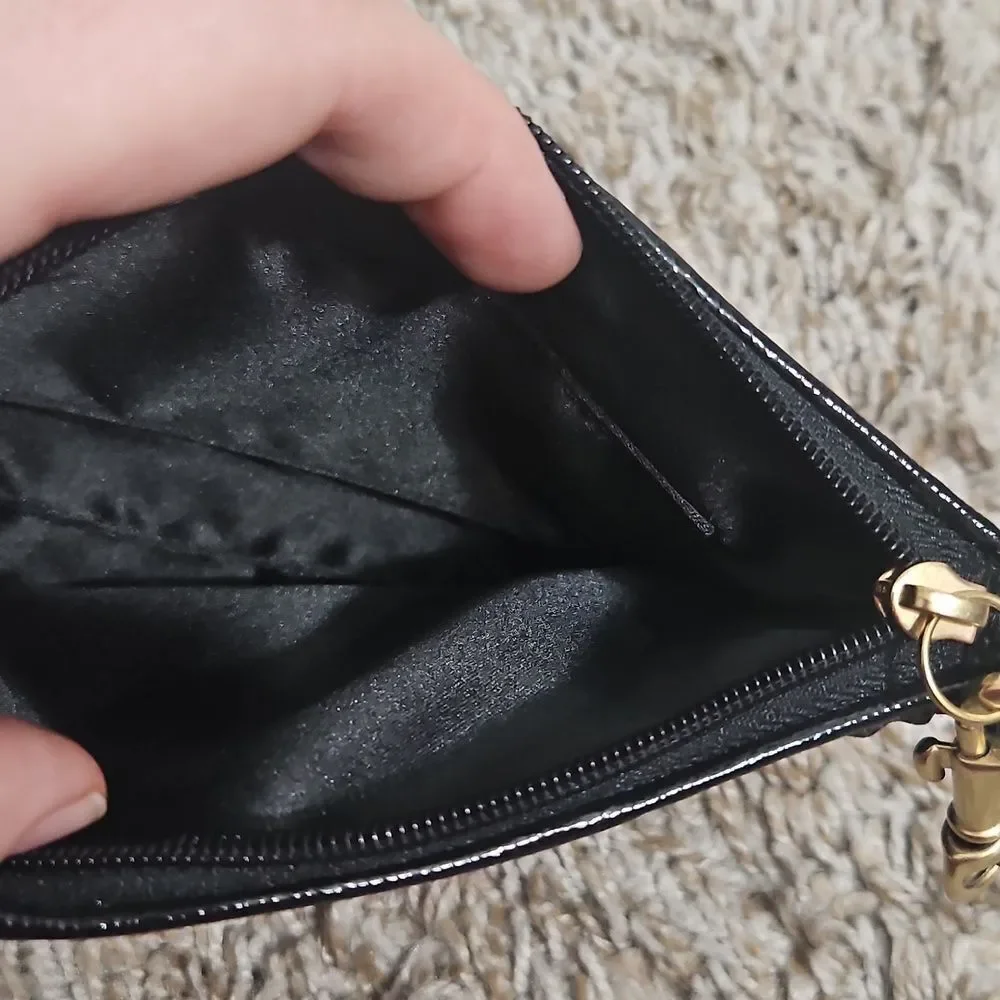 Coach black pleated
