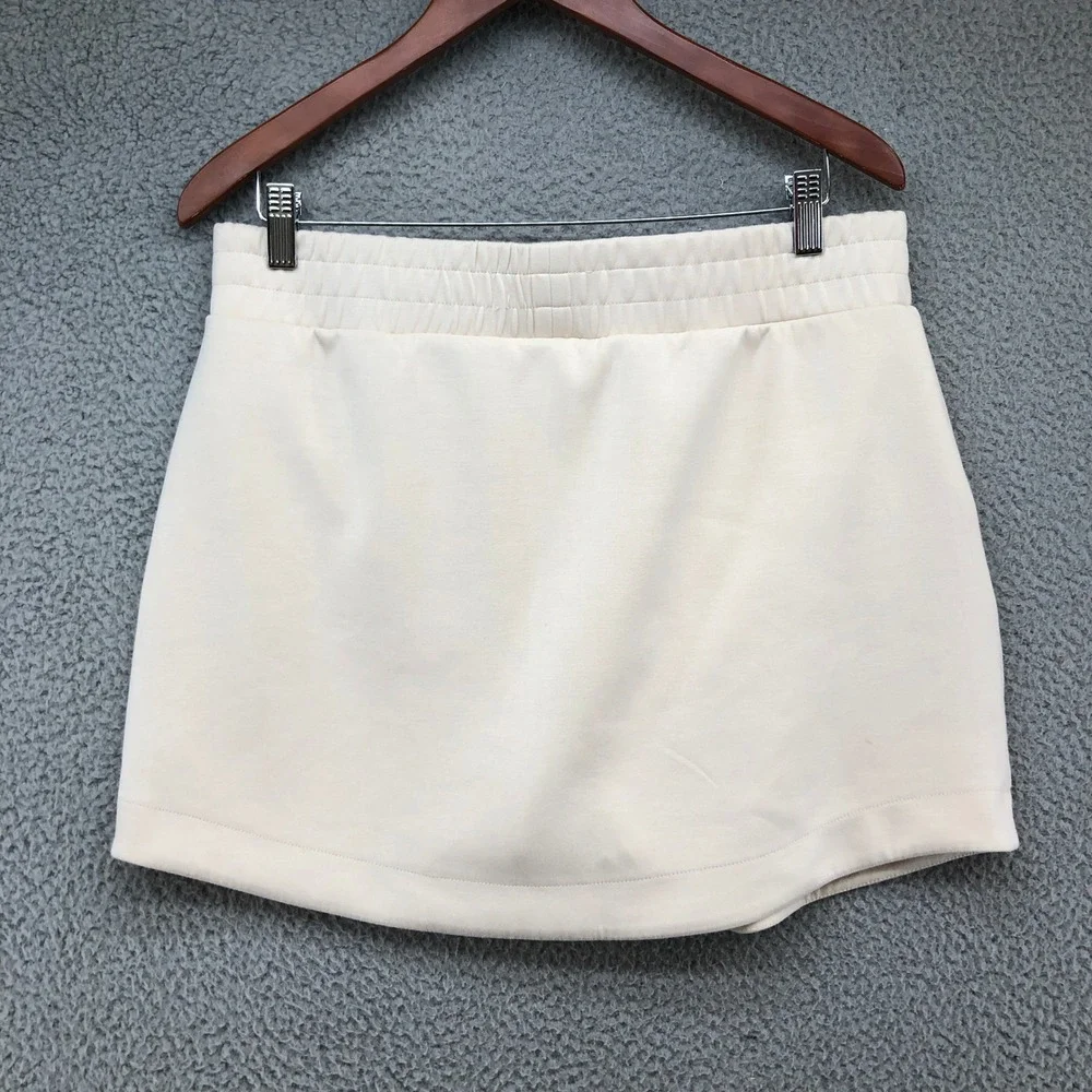 RD Style Skort Womens Large Cream Athletic Tennis Golf Mini Skirt 41T007SO
