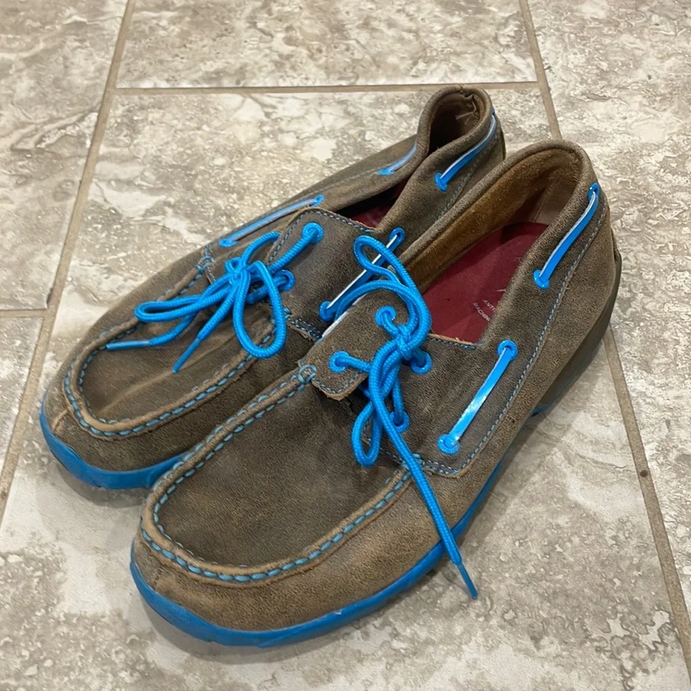 Twisted X Men’s Boat‎ Shoe Driving Moc Sz 9