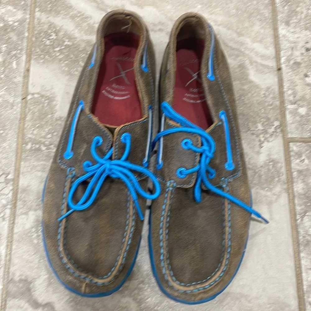 Twisted X Men’s Boat‎ Shoe Driving Moc Sz 9
