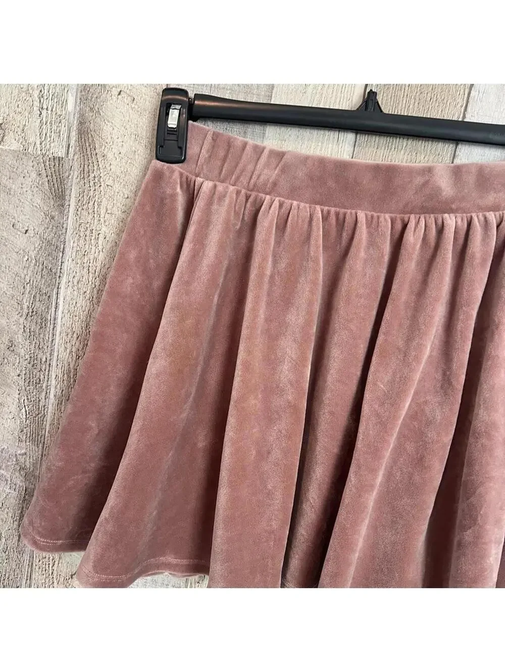 Hippie Rose Women's Size M Blush Velvet Mini Skirt Boho Chic Y2K Skater Style