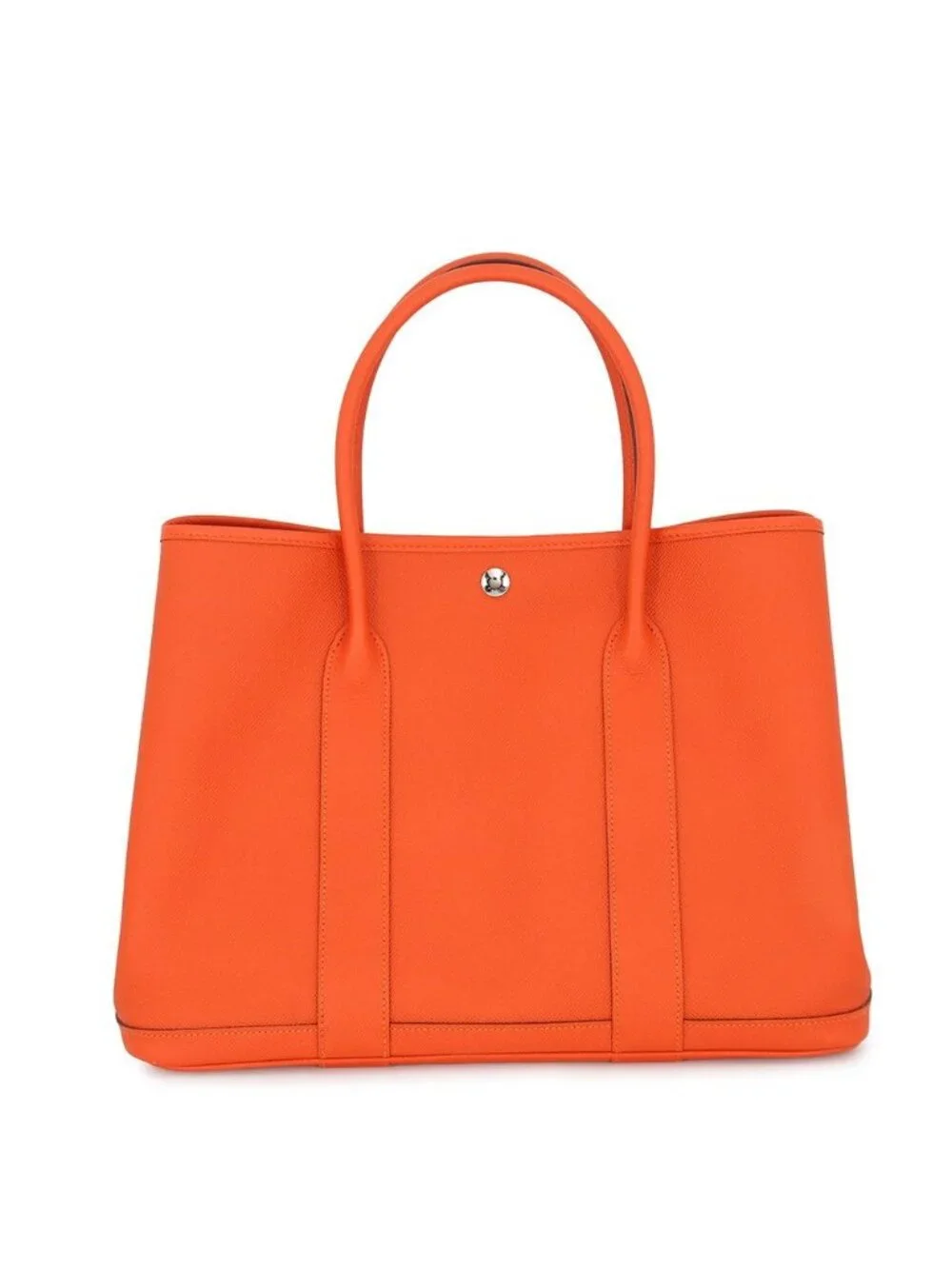 Hermes Tote Garden Party PM Silver Epsom