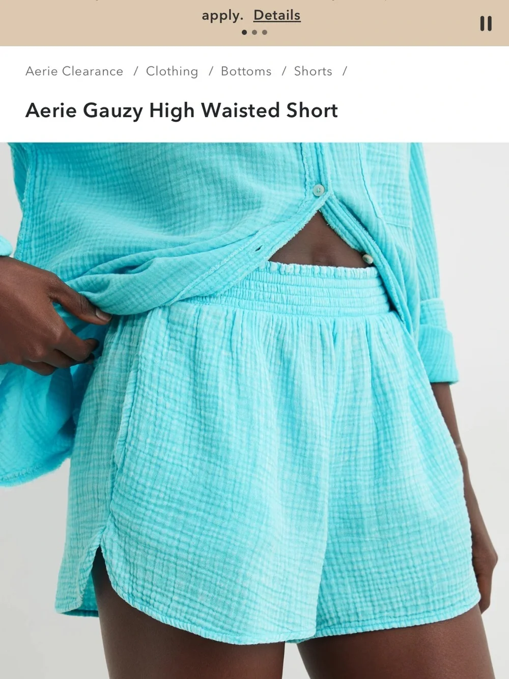 aerie smocked elastic