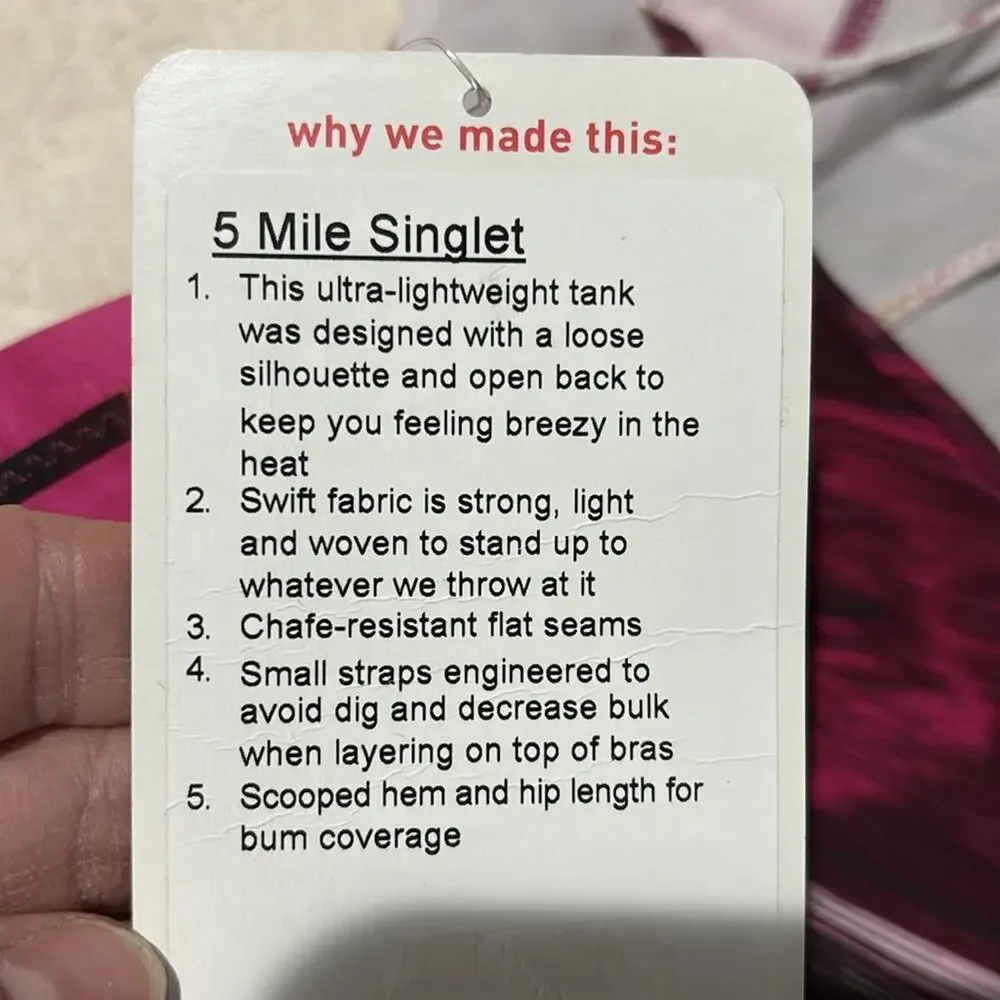 lululemon athletica loose singlet