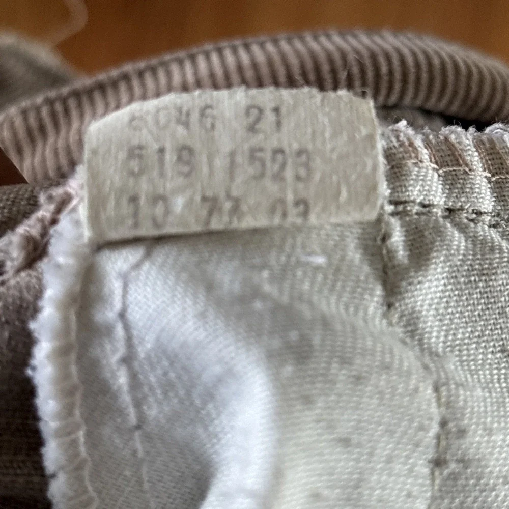 Vintage 70's Levi's Corduroy Pants‎ Men's 34x32 White Tab Light Brown Talon 42