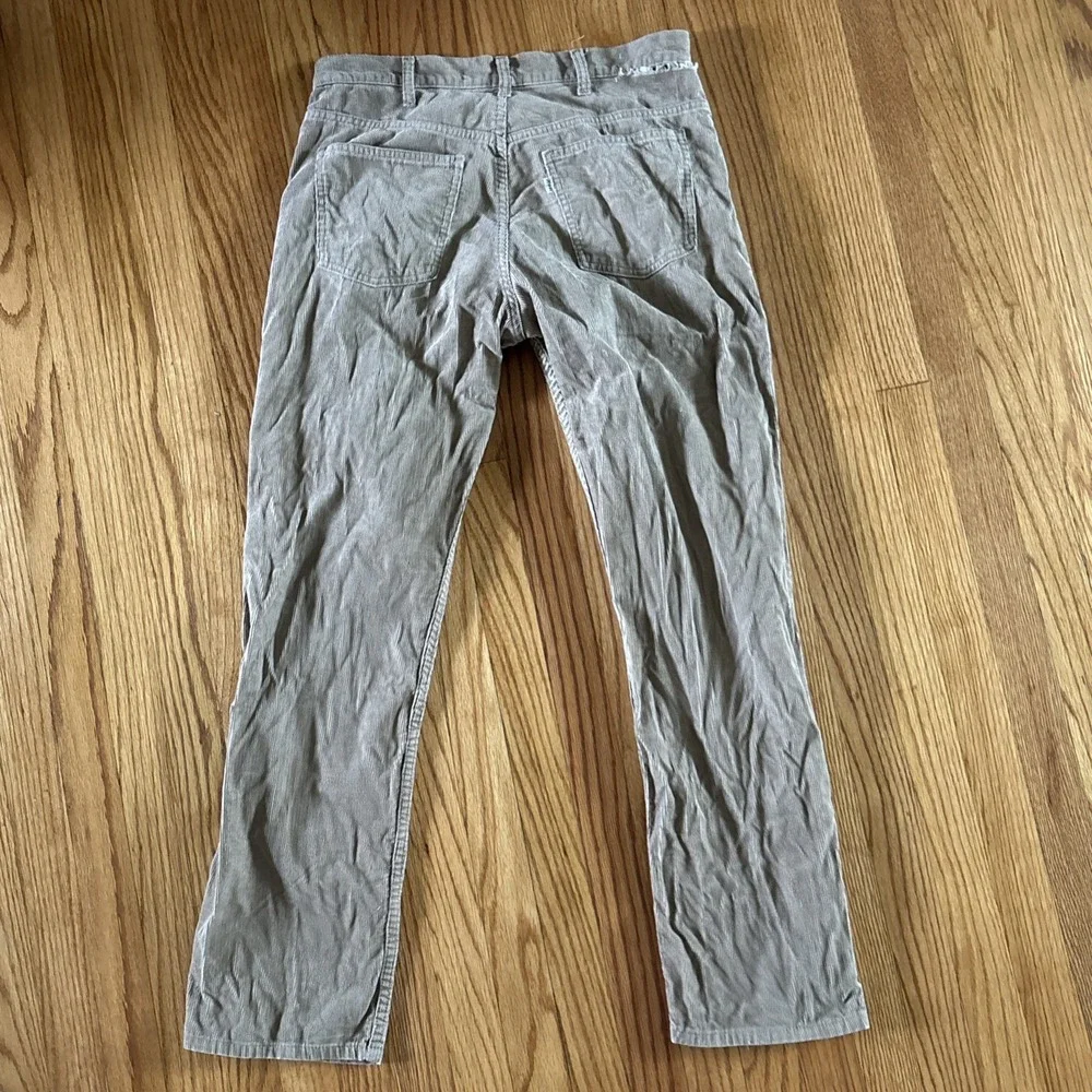 Vintage 70's Levi's Corduroy Pants‎ Men's 34x32 White Tab Light Brown Talon 42