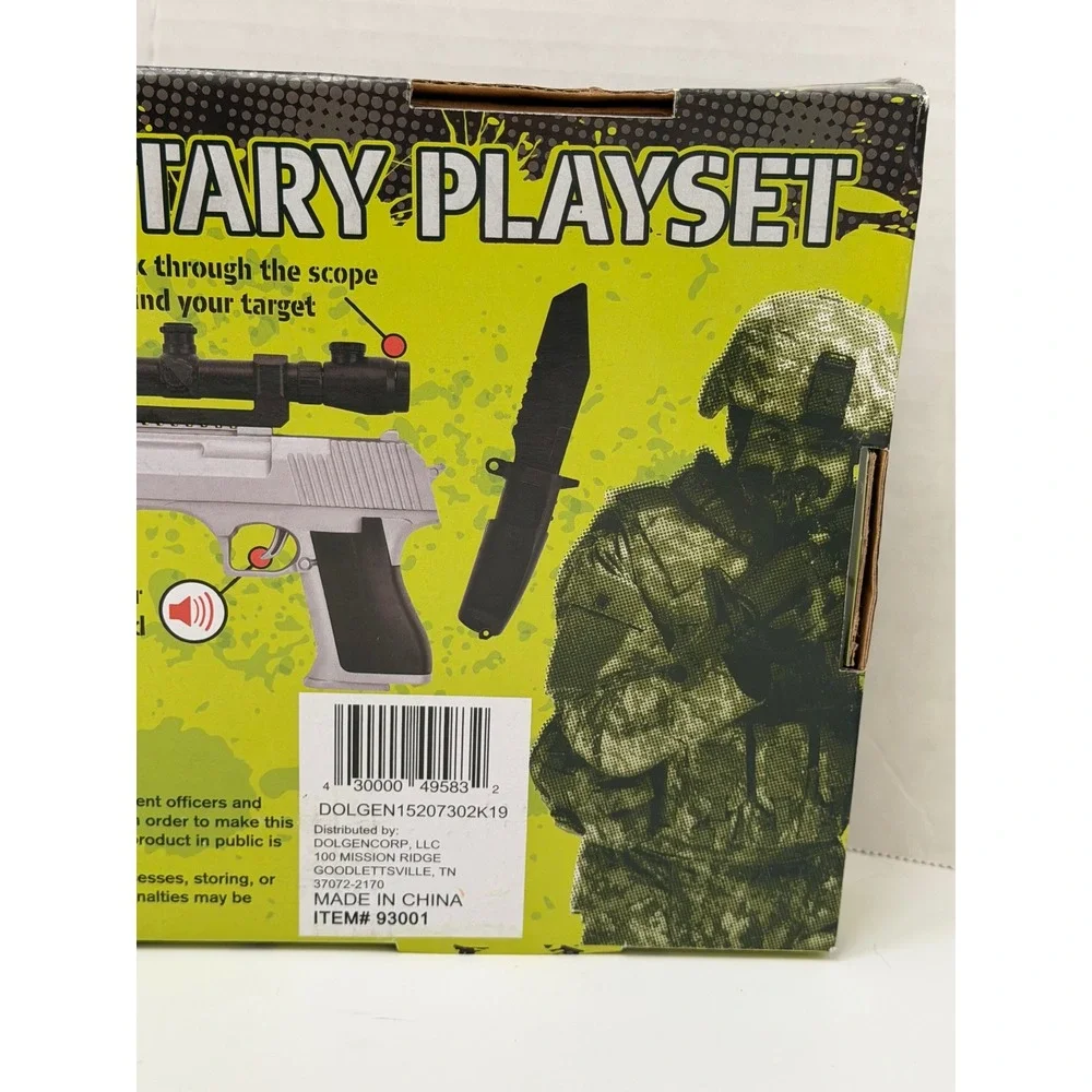 Operation Storm Force Military Playset Toy Gun Scope Walkie Talkie Grenade 93001