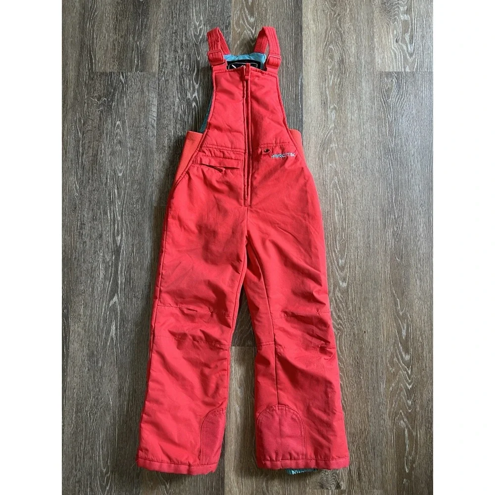 ARCTIX Winter Snow Bib Overalls Girls Youth Sz‎ XS Insulated Ski Snowboard Pink