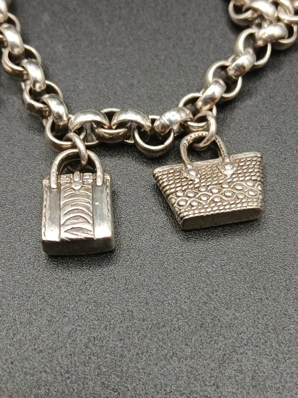 Vintage Brighton Purse Lover / Handbag Charm Bracelet 8