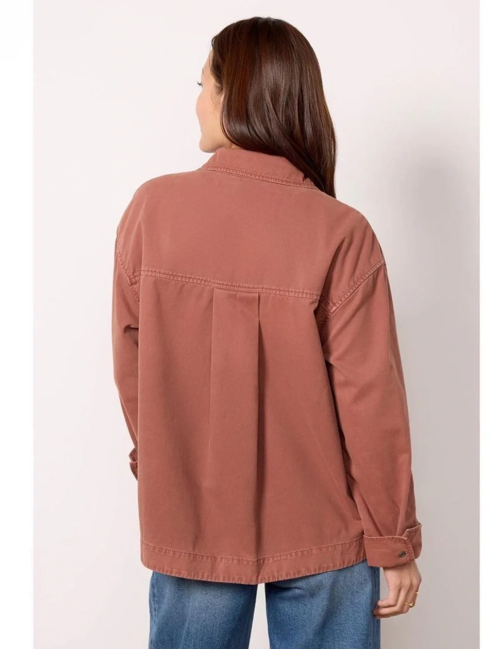 NWT Pistola Jessa oversized Utility jacket in Spice brown full zip Size medium