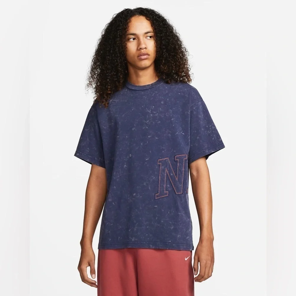 Nike Fadeaway Shirt in Blue and Orange