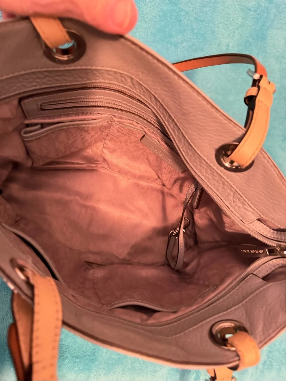 Michael Kors pebbled leather