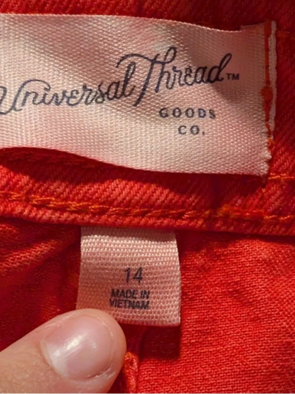 Universal Thread vibrant red
