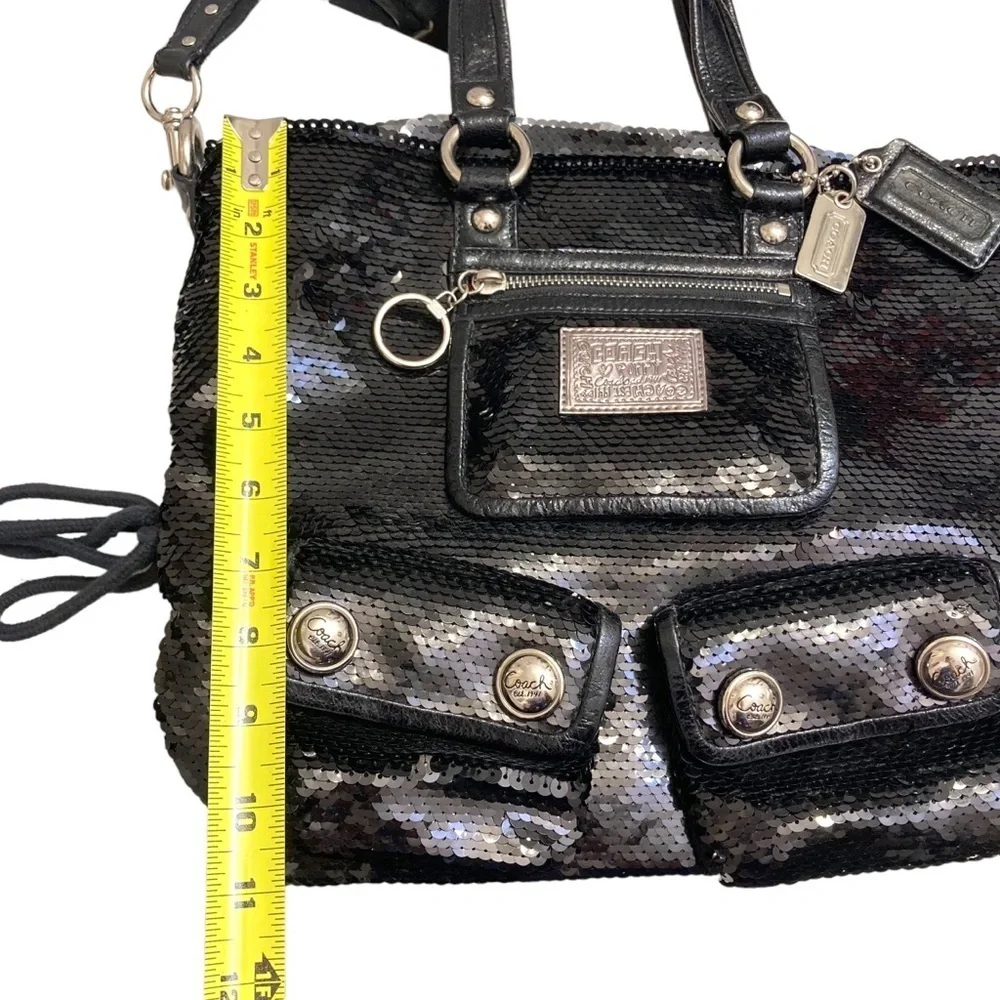 Coach Poppy Limited Edition Sequin Spotlight Tote Shoulder Bag 13821 rare