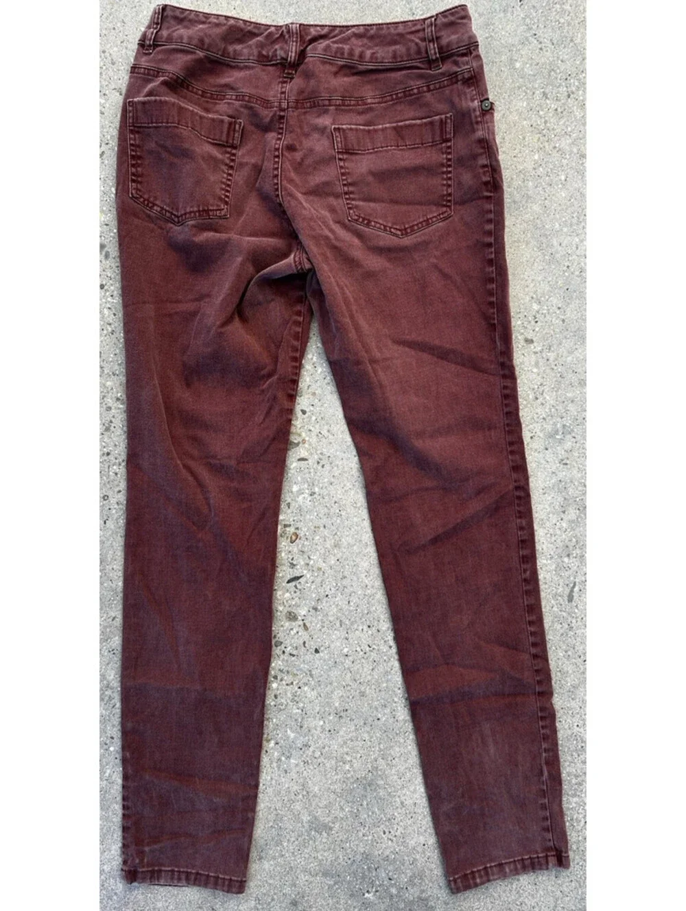 Pendleton Pants Womens 4 x 27L Red Denim Straight Leg Skinny Fit