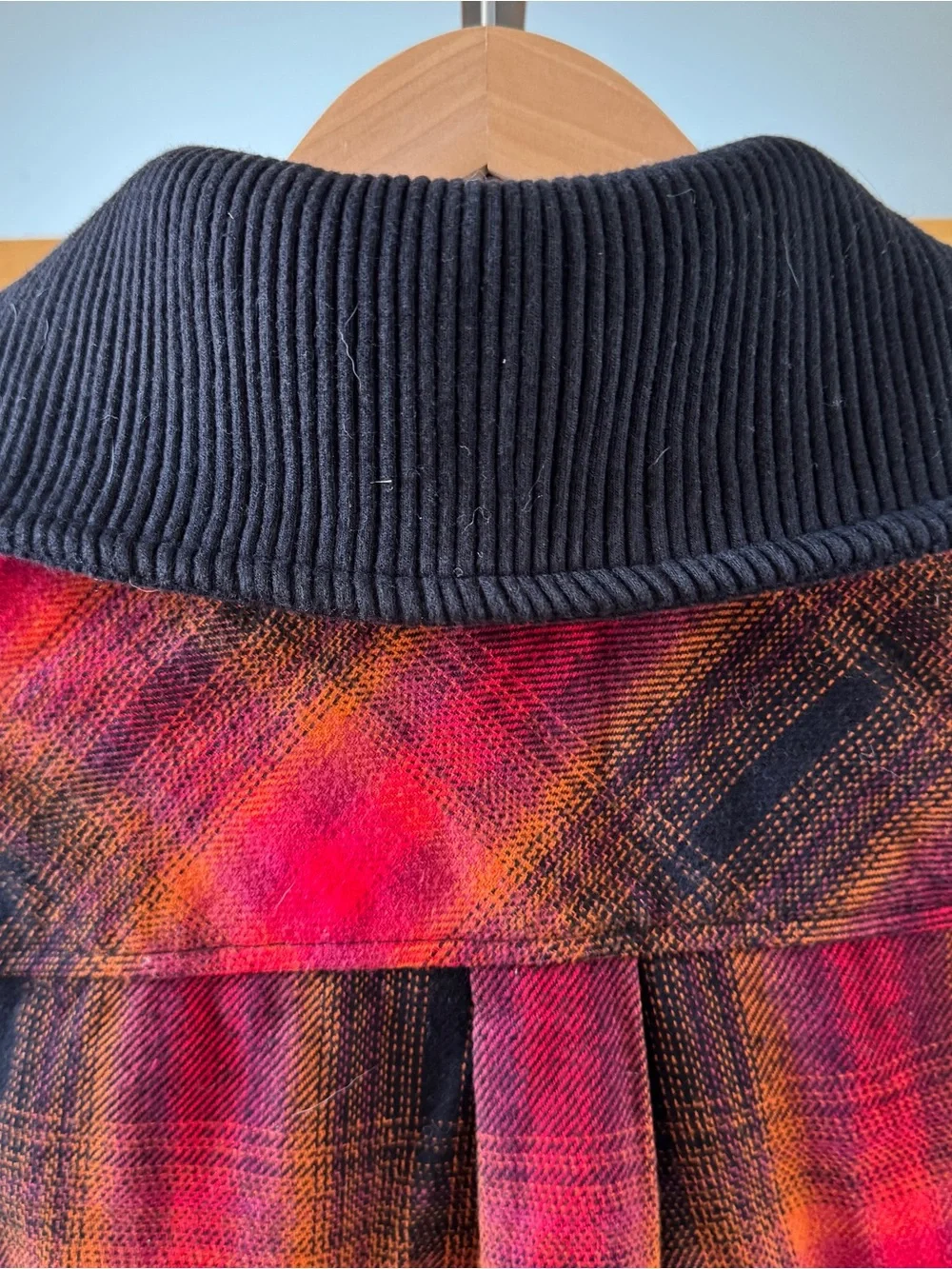 bp plaid zip