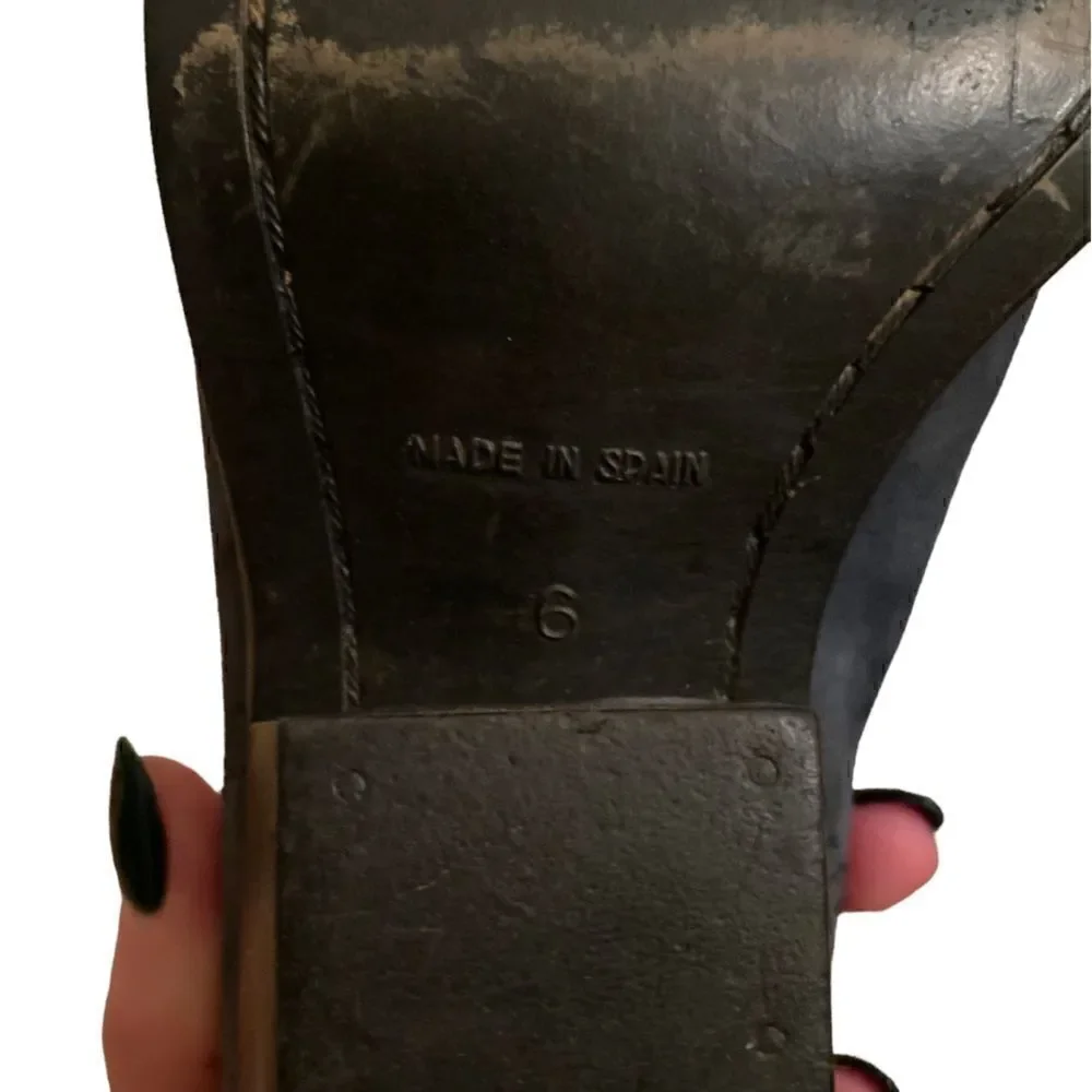 Guess by George Marciano Vintage Western Booties Dark Gray Size 6