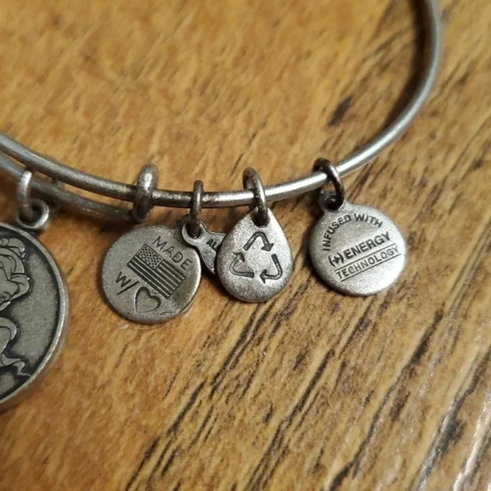 Disney Alex and Ani Beauty and‎ the Beast Silver Bracelet  in Belle Character