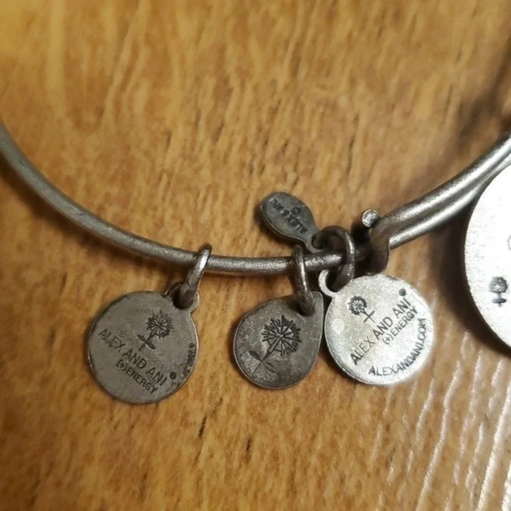 Disney Alex and Ani Beauty and‎ the Beast Silver Bracelet  in Belle Character