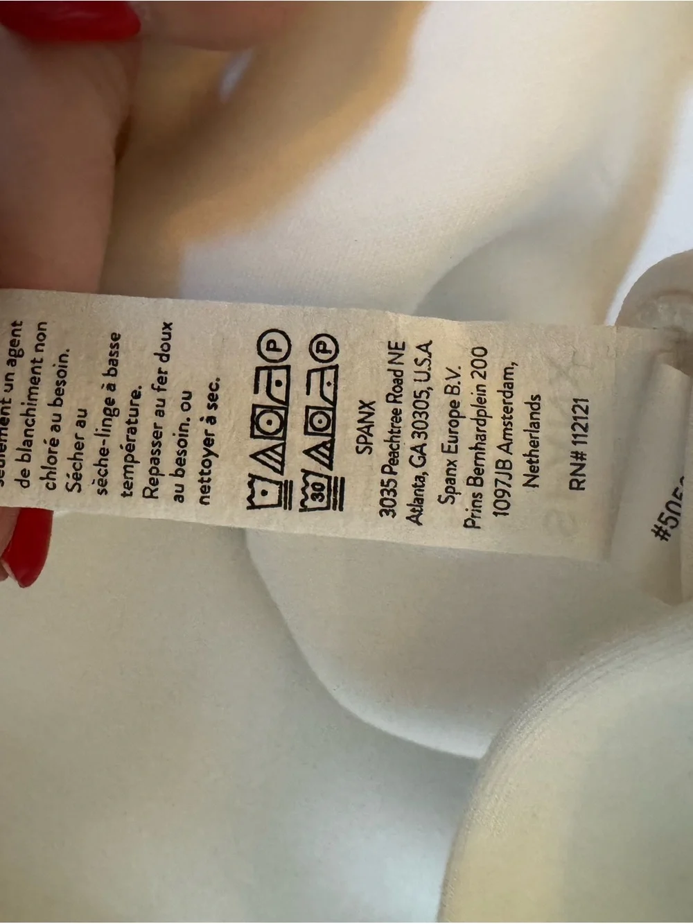 SPANX White Cowl Neck Tunic Sweater