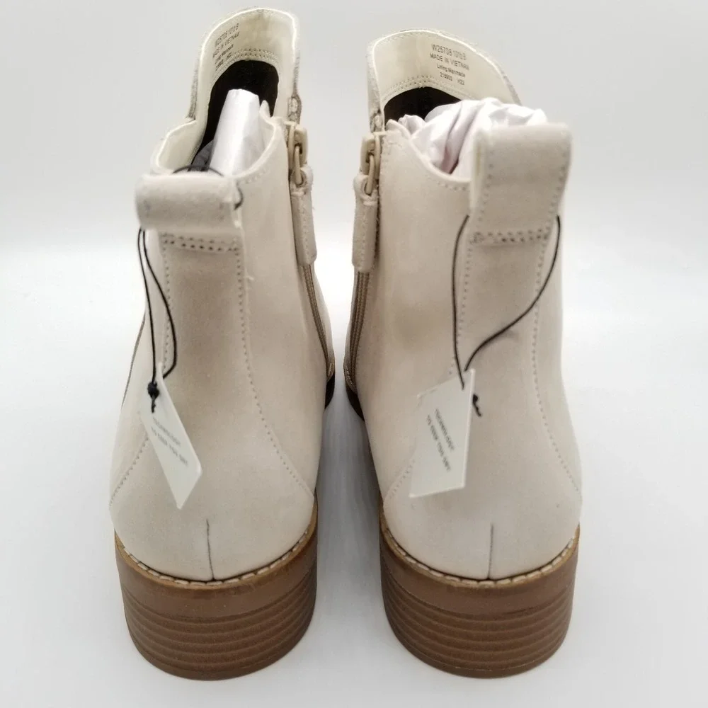 Cole Haan Women River‎ Suede Chelsea Ankle Sz 10.5 B Bootie  Beige Casual Office