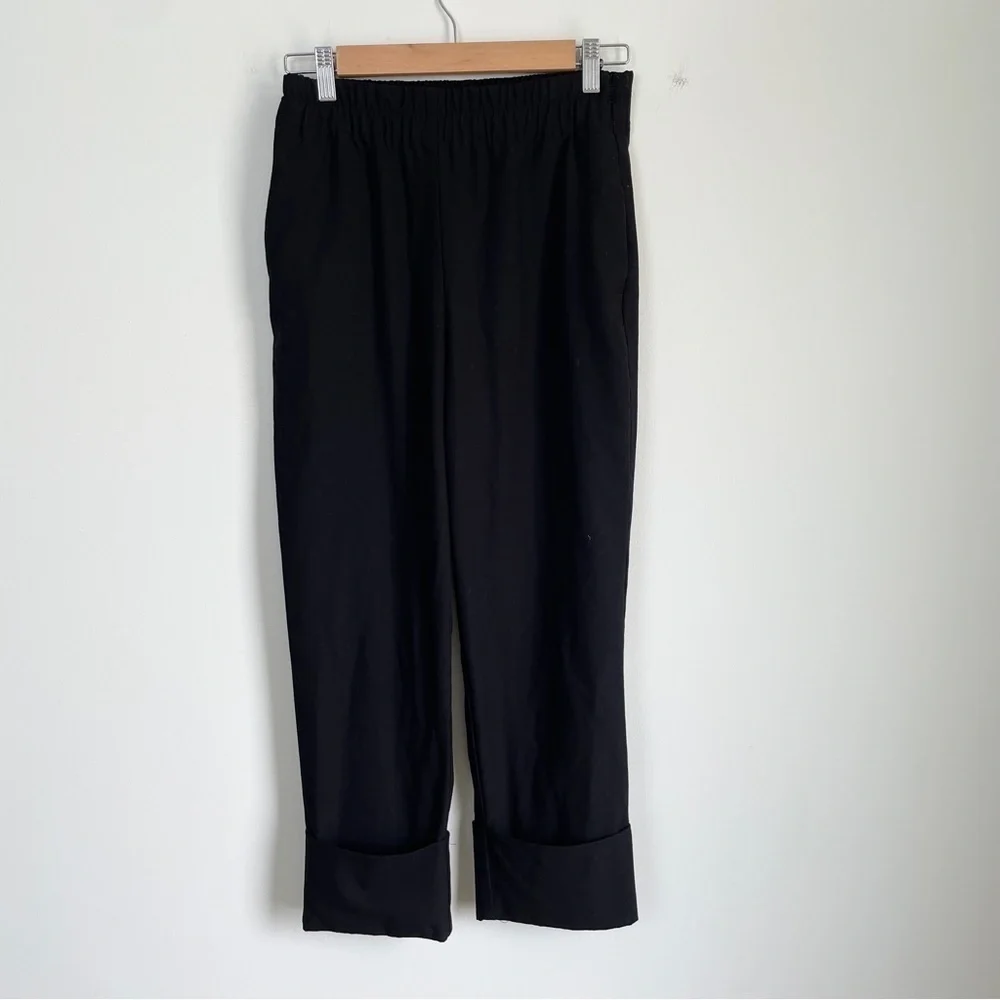 Zara cuffed black pants