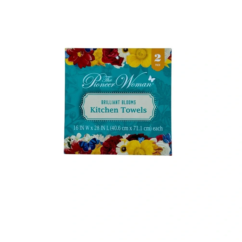 HAND CRAFTED Colorful Floral Crochet Top Hanging Kitchen or Bathroom Hand Towel
