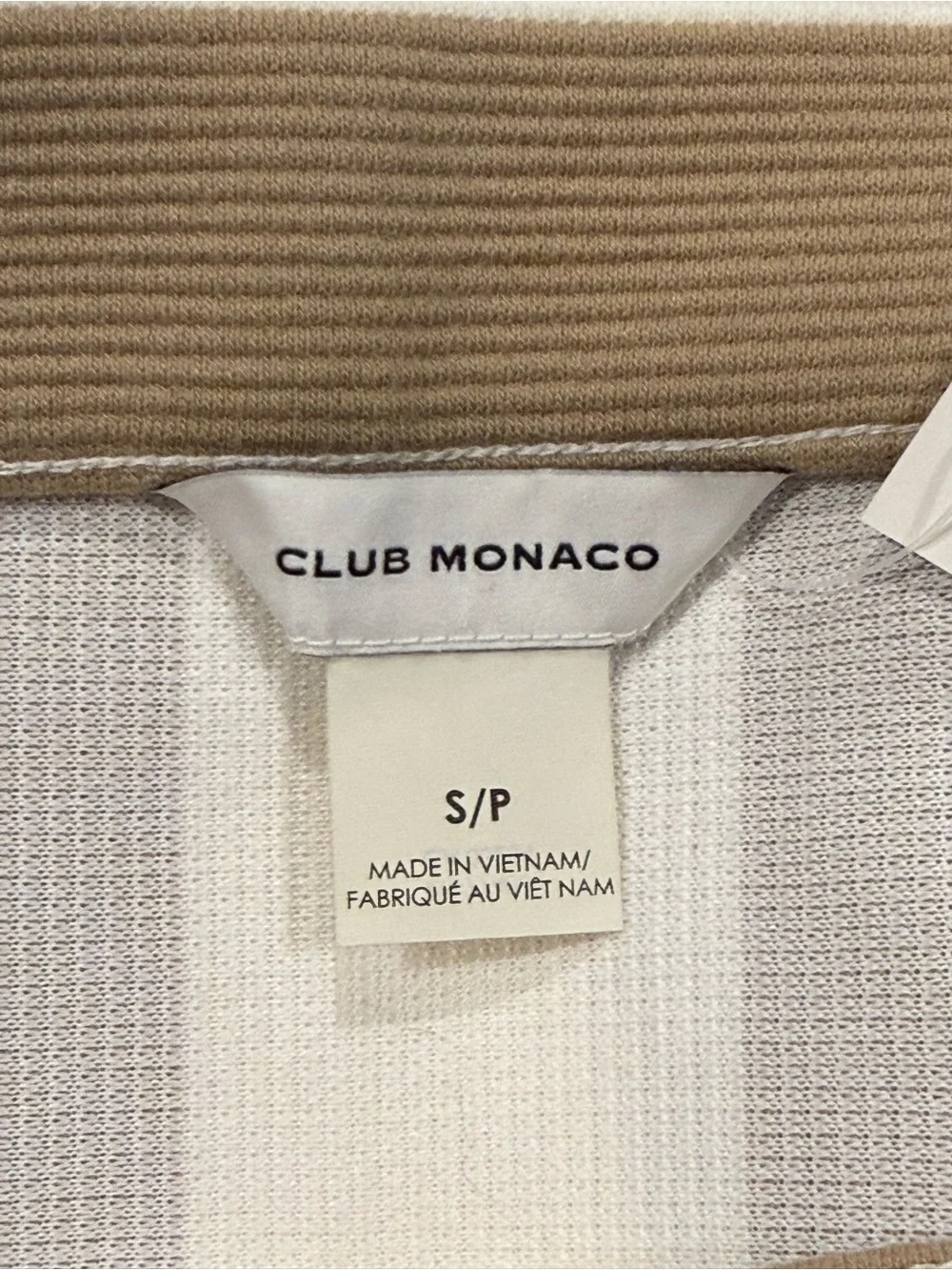 Club Monaco sleek striped