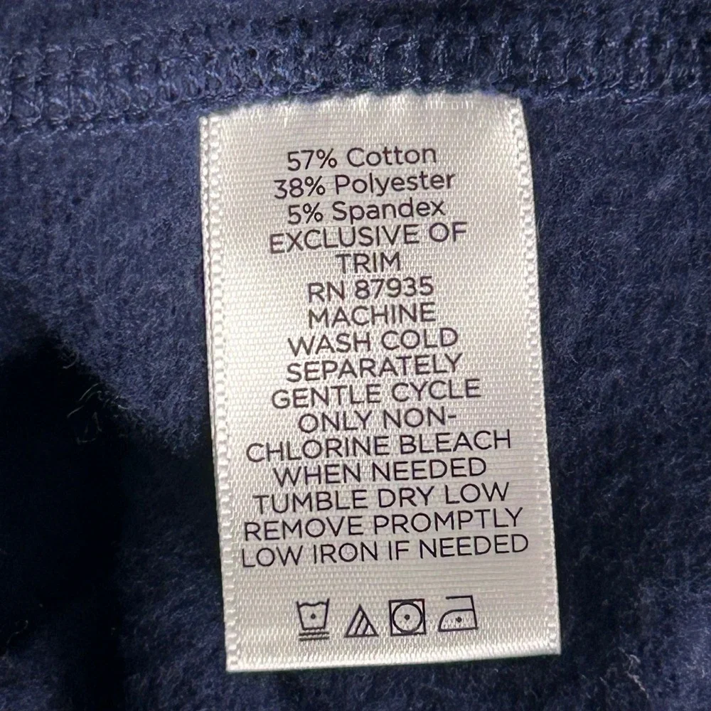 Susan Graver Tunic Sweater‎ 1x Fleece Navy Blue