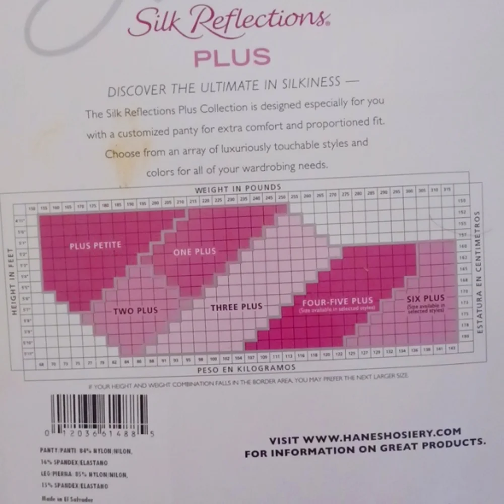 Hanes silky sheer