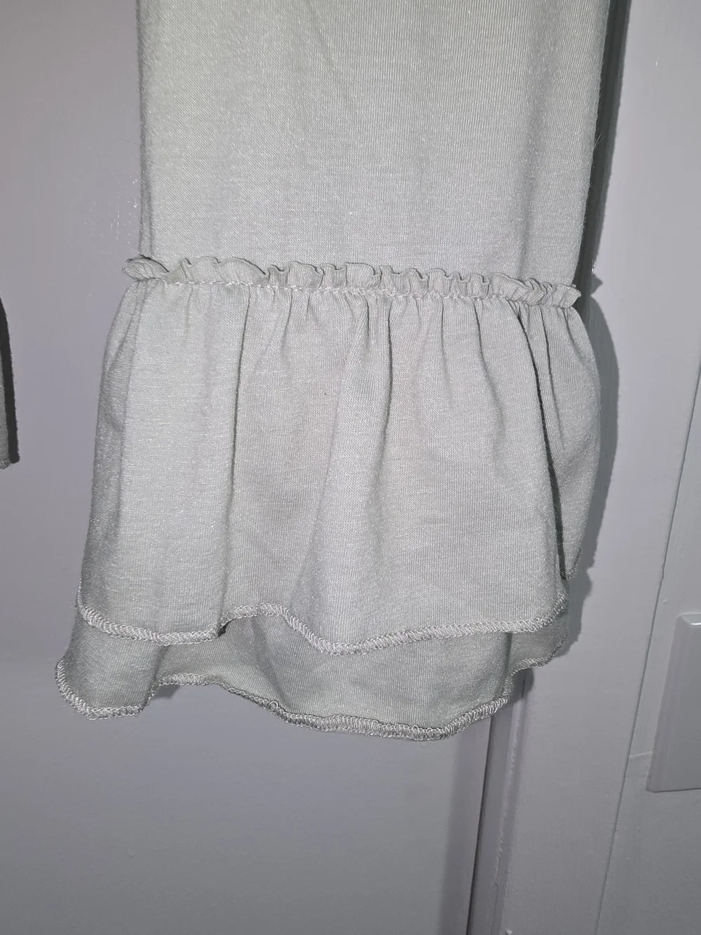 Abby & Evie Girls 2pc Dress & Leggings Set Size 8 Cotton Floral Ruffle