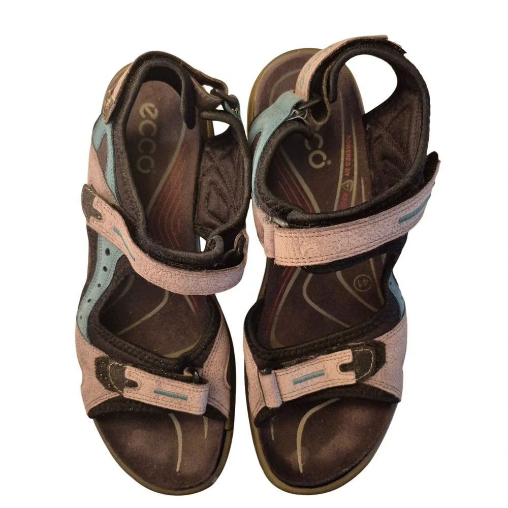 ECCO Yucatan Sport Sandals Gorpcore Hiking Outdoor Walking Purple Blue 41 Summer