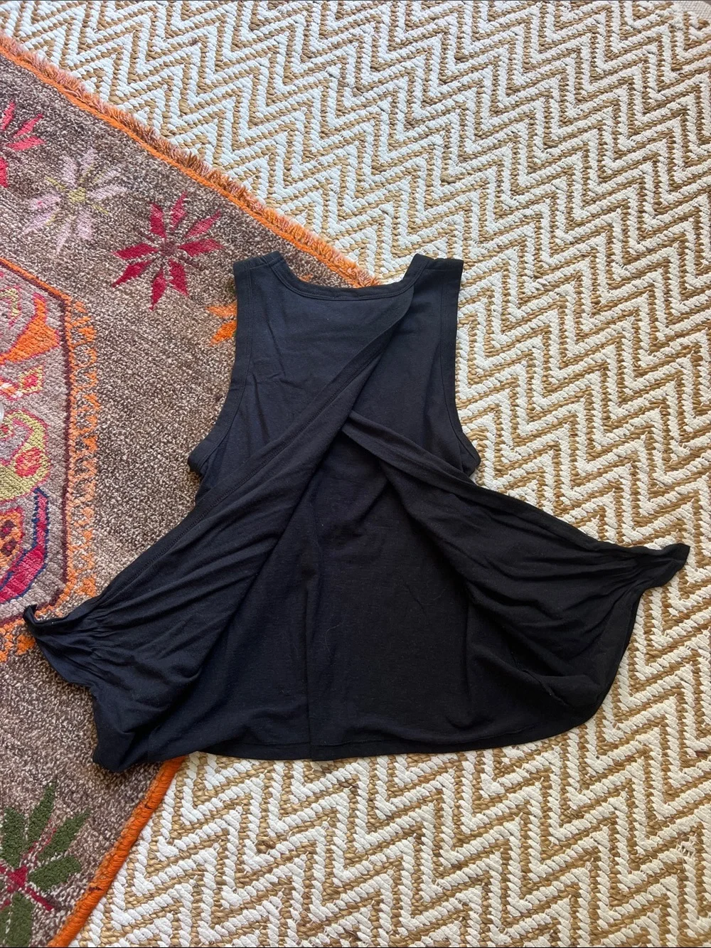 Black Sleeveless Tank Top -