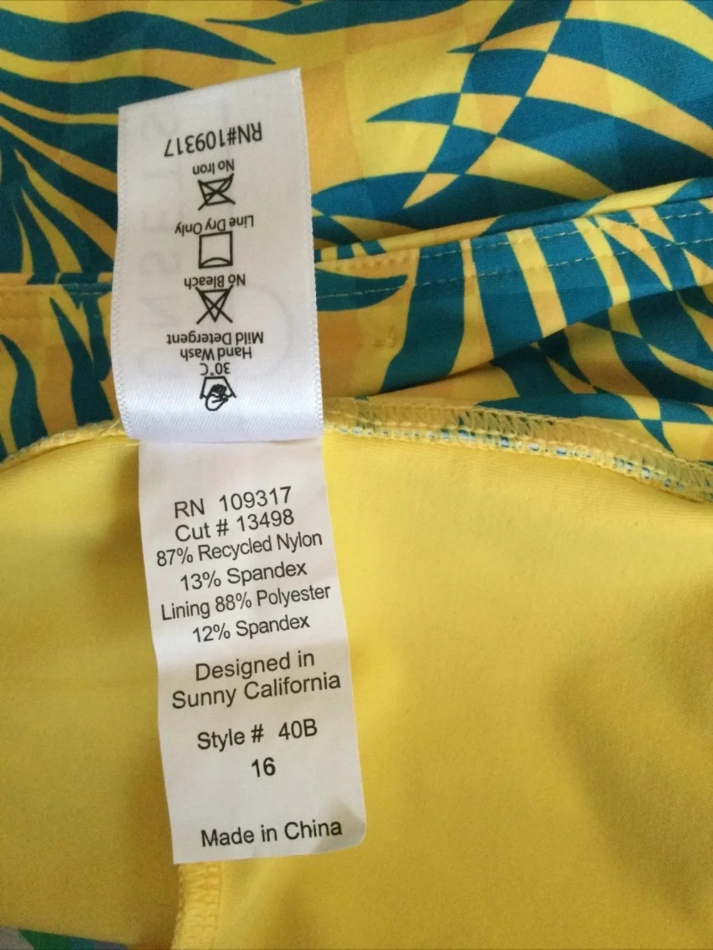 Sunsets Cabana Sporty Swim Skirt Size 16