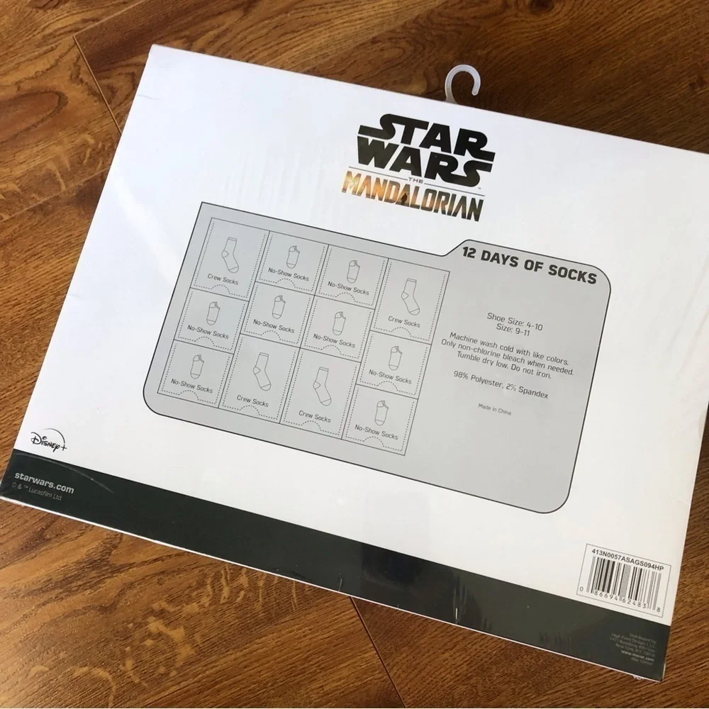 Star Wars: The Mandalorian 12 days of socks advent calendar