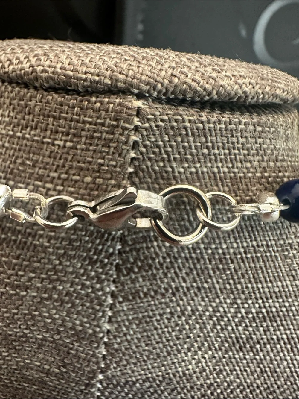 Handmade Lapis lazuli Bead  Unisex Necklace