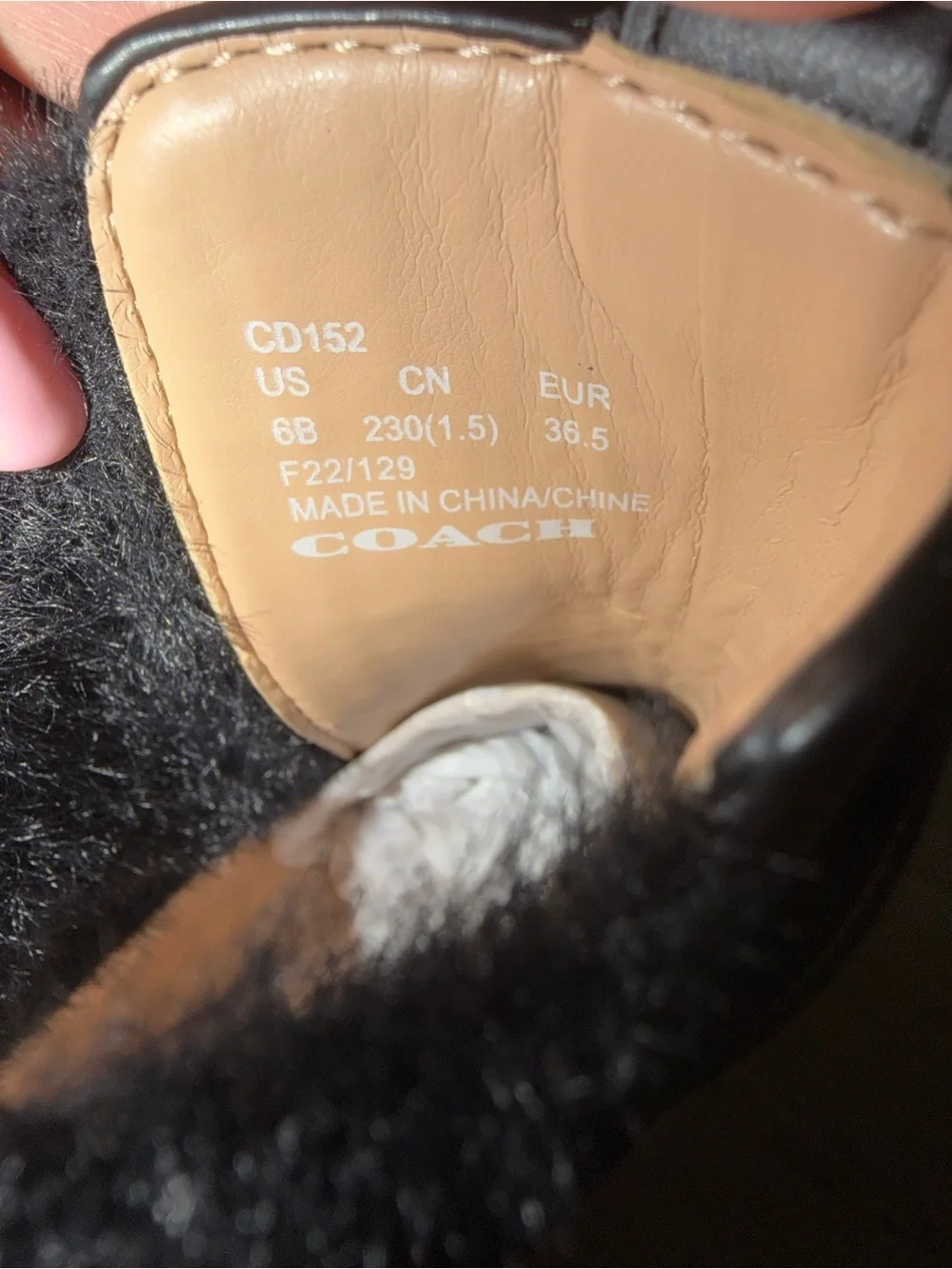 Coach are one leather