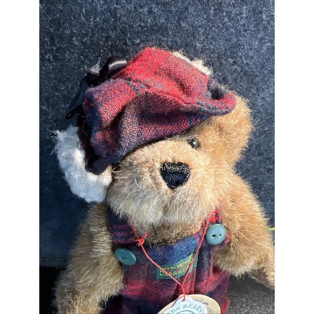 Boyds Bears Edmund T Bear Style 9175 Plush Jointed‎ Bear Plaid B84