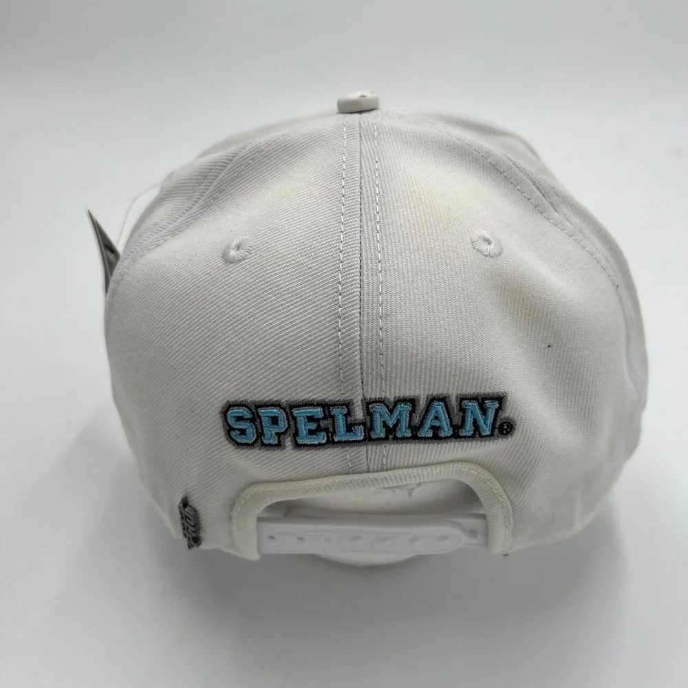 Pro Standard Spelman College HBCU Snapback Hat White Blue Wool Leather Button