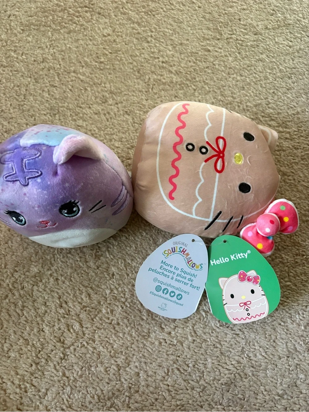 Squishmallows two plush