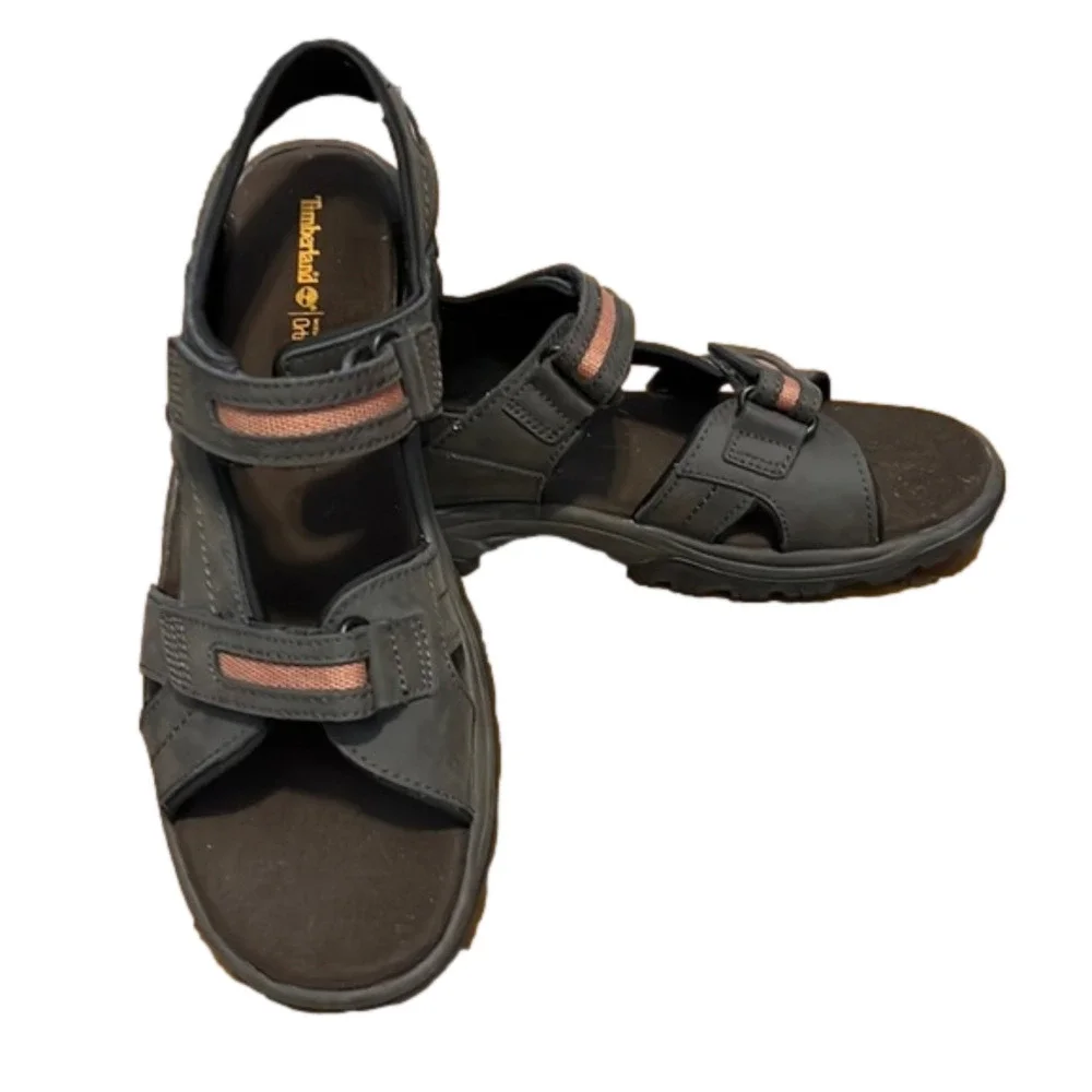 TIMBERLAND water sandals, size 12, Velcro straps, brown, in very good condition