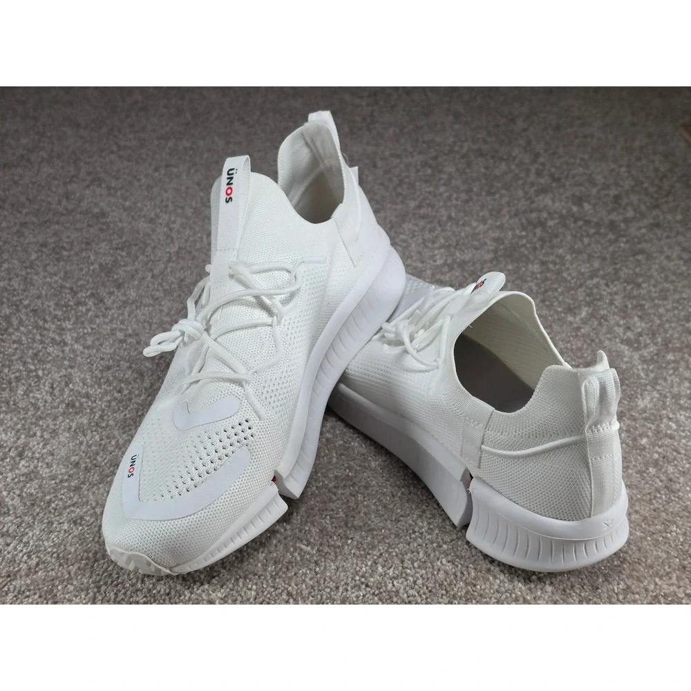 UNOS by Target White Knit Expandable Sneakers Womens 12.5-13.5 Mens 11-12 NWT